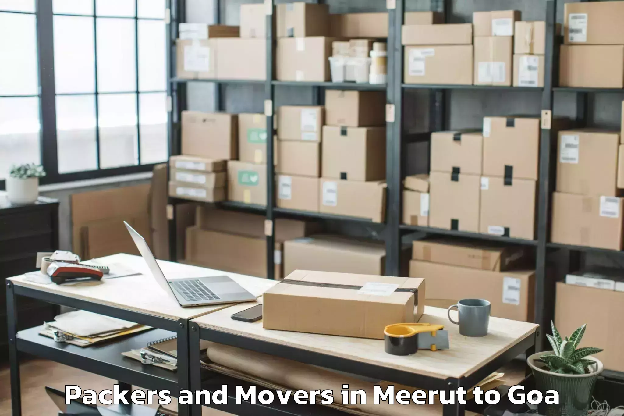 Book Meerut to Aradi Socorro Packers And Movers